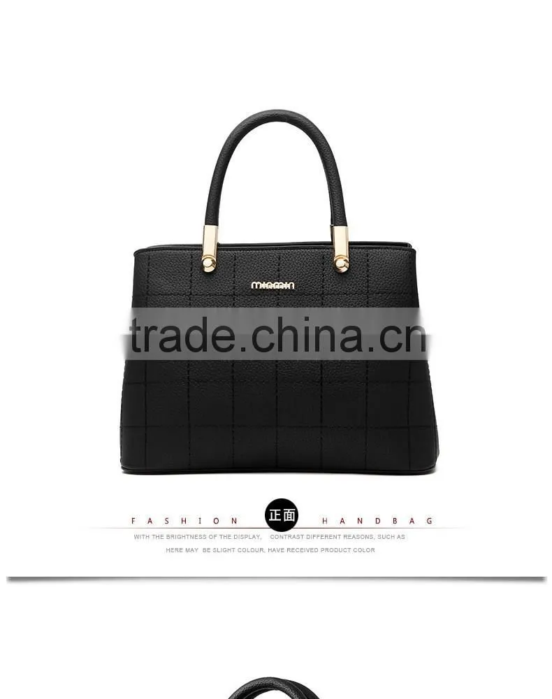 Wholesale ladies handbags female cheap PU leather tote bags for women