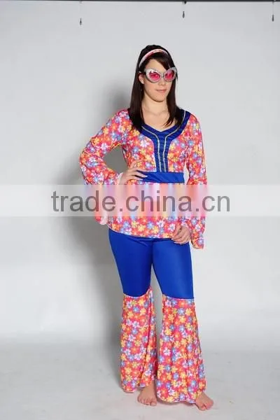 wholesale long bohemian hippie pants dresses mens costume fashion indian hippie clothing with glasses and headbands