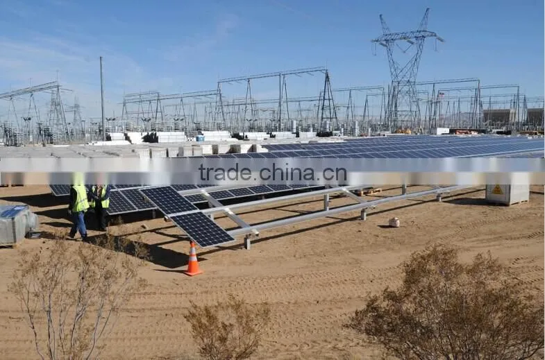 Aluminum PV Solar Panel Ground Mounting System / Solar Panel Brackets