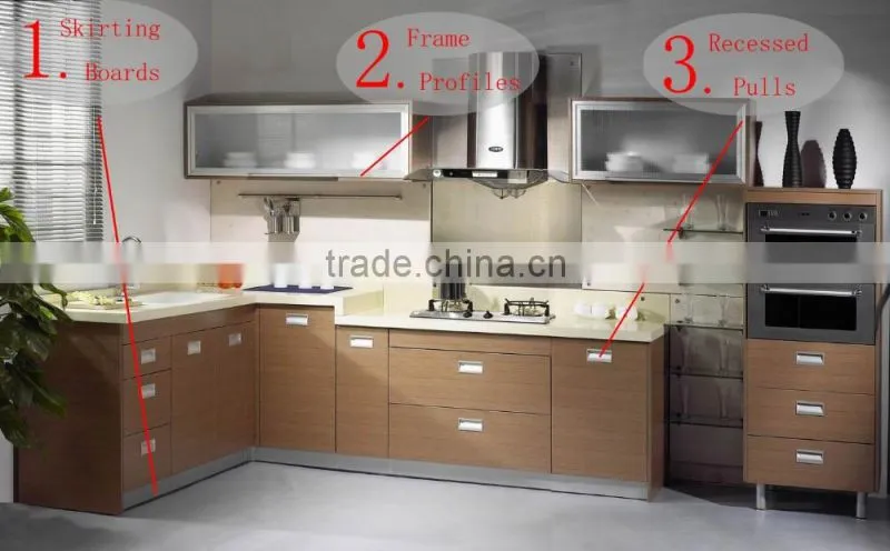 T5 - T8 6063 aluminium series with extruded profile