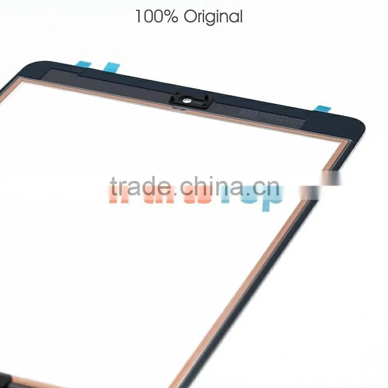 Whosale 100% Original Front Touch Screen Digitizer With IC Assembly For iPad Mini,With Original Adhesive Home Button Assembly