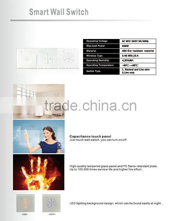 OEM wireless reomte control smart zigbee wifi ac power switch