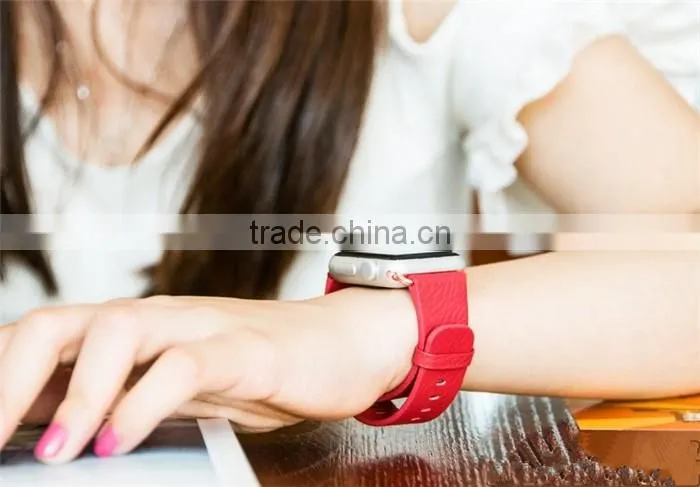 factory wholesale sport watch strap leather watch strap Smart watch band for leather apple watch band