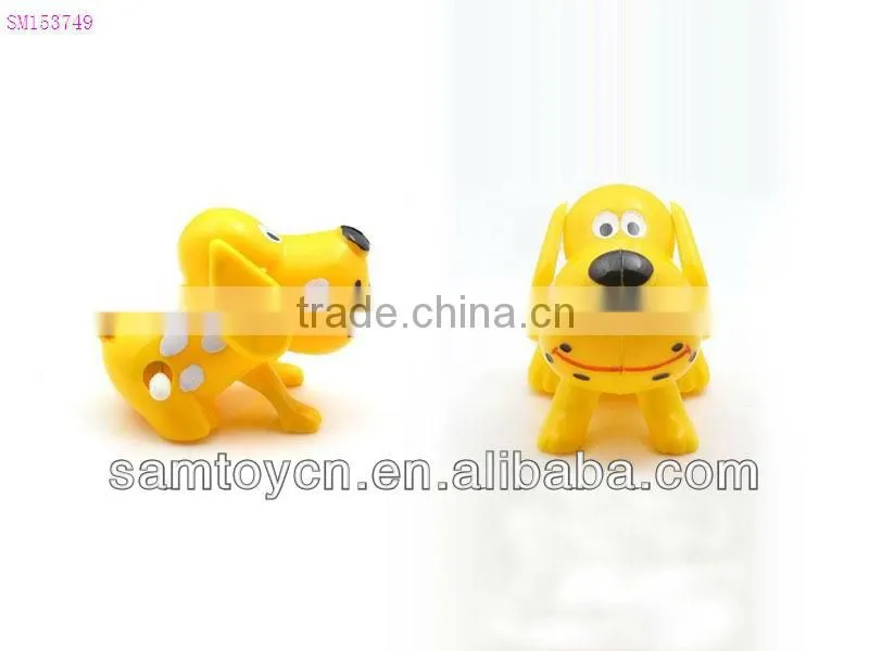 Plastic wind up toy,mini plastic dogs