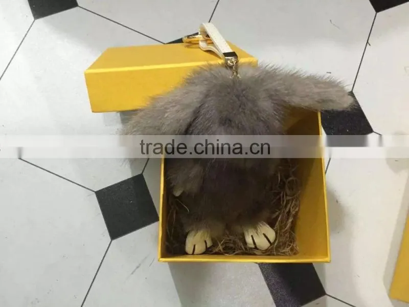cute real mink fur rabbit ornaments