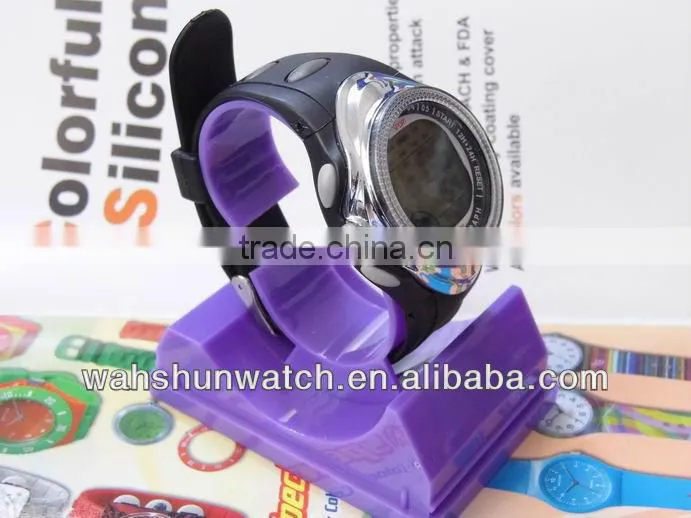 2013 Fashionable PU strap lcd electronic sport watch,digital watch