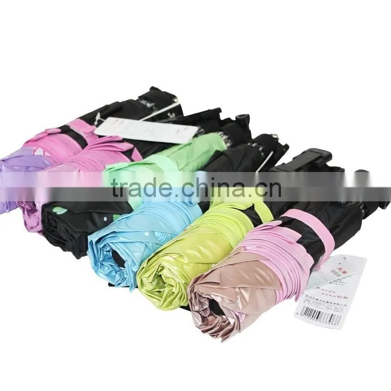 UV resistance 3 folding selfie clamp stick special use unique design umbrella