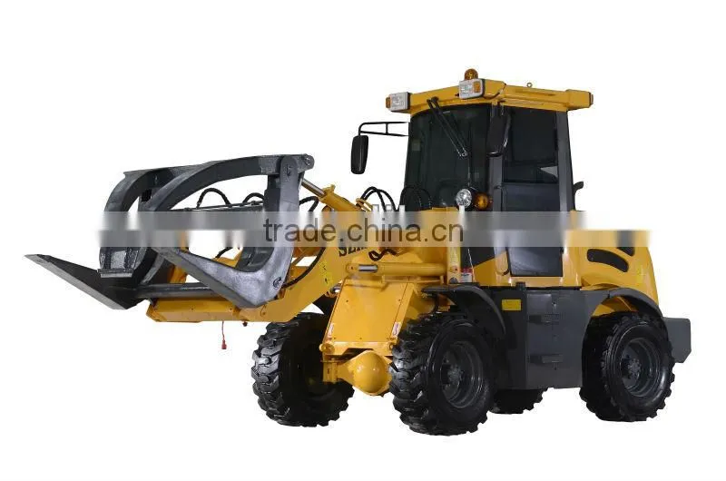Brand 1.6 tons Mini wheel loader with sand spreader