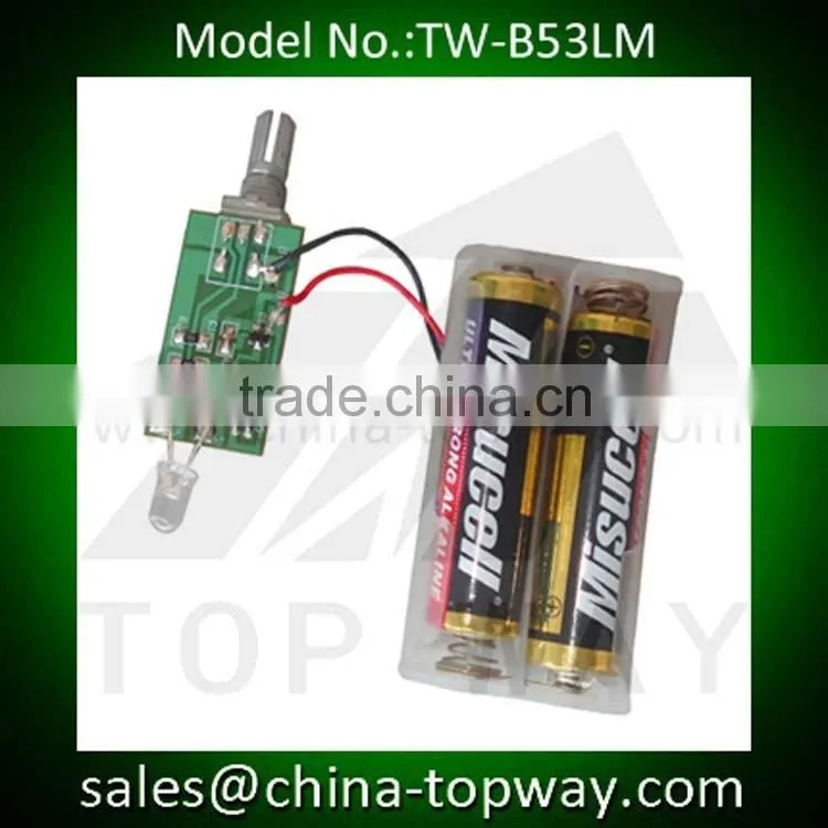 Led flashing module with brightness control switch