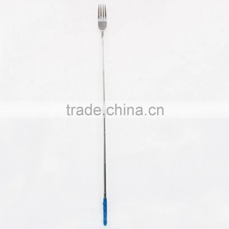 Extendable stainless steel dinner fork