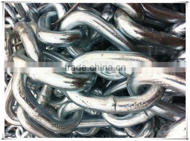 high quality studless link marine anchor chain grade U1