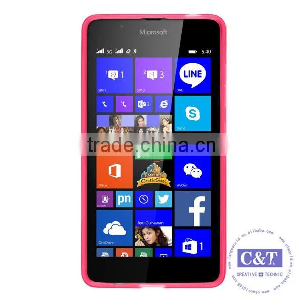 C&T New product tpu cover silicone transparent back case for microsoft nokia lumia 550