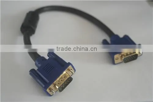 High quality black blue head VGA line 15cm cabletolink top quality