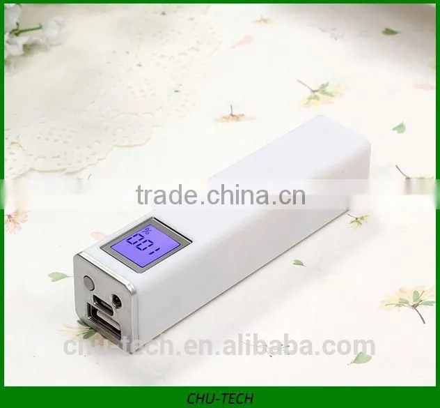 New Product lipstick battery charger 2200mAh with LCD display