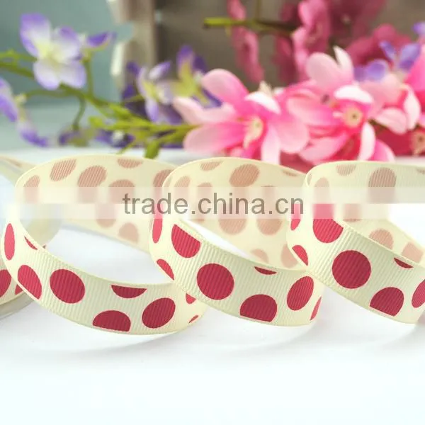 Wholesale ribbon decorative printed grosgrain 75mm promote ribbon