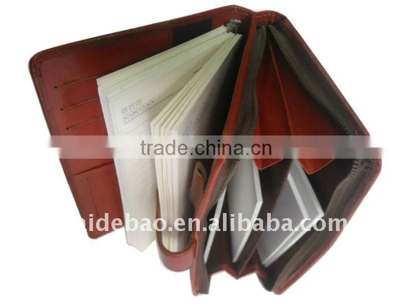 pu planner diary planner organizer notebook with zipper