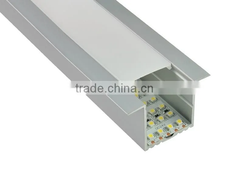 Big size T type wide flange aluminium profile led strip lighting