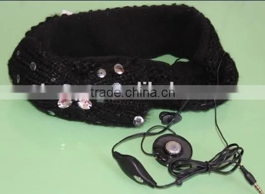 customized winter Beanie/Music Hat earbud for sale promotion