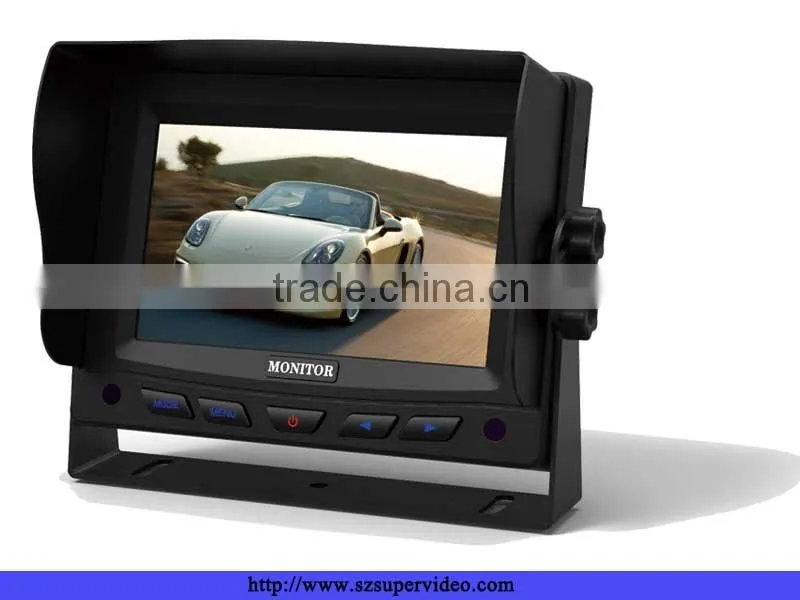 small screen size 5 inch truck 4 pin reverse camera monitor