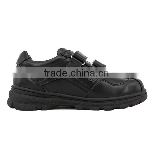 Guangzhou Customized Boys Microfiber Leather No Brand Name Sport School Shoes Without Lace