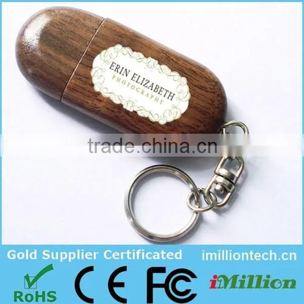 Photography USB Wood, Wooden USB Photography with Logo Print Wooden USB Gift Box