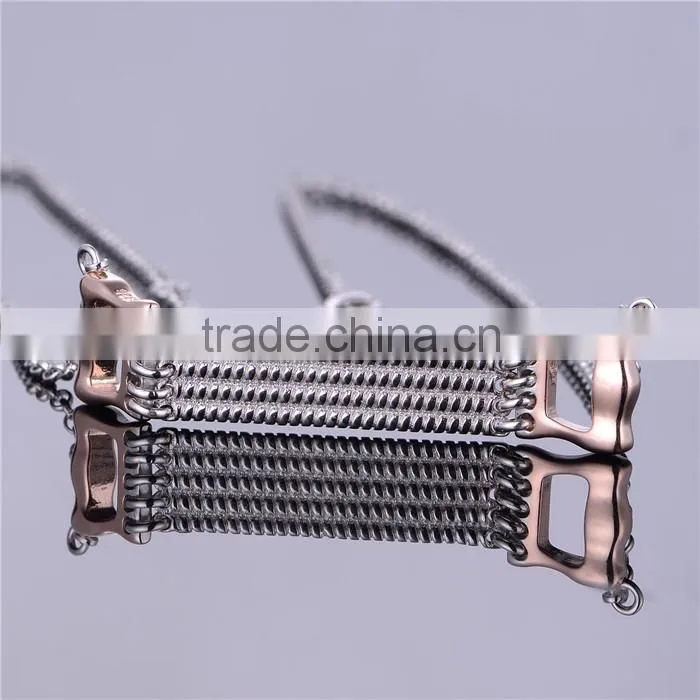925 Sterling Silver Sport Stretch Fancy Necklace Design Jewelry XLY020