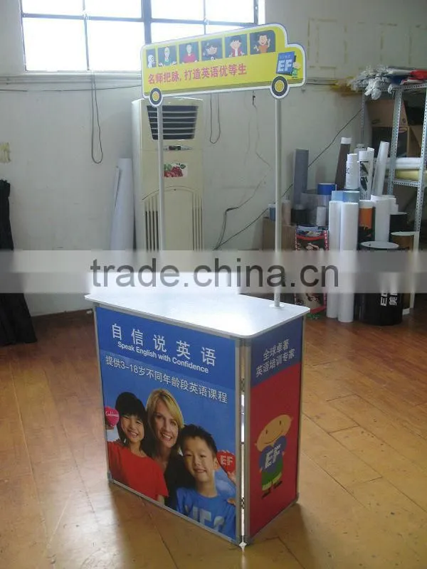 Locked Aluminum Alloy Folding Sales Promotion Table