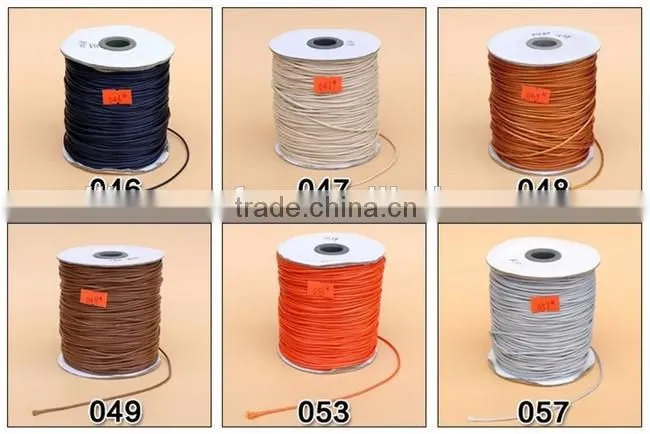 China Suppliers Waxed Polyester Cord ,Wax Cotton Cord