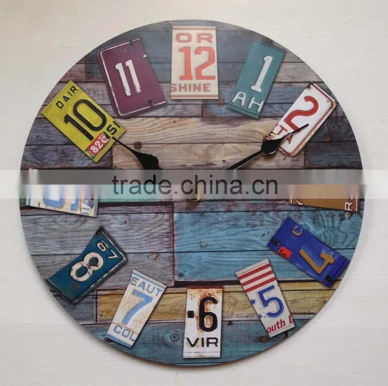 12 inch new designed MDF wall clock 2015