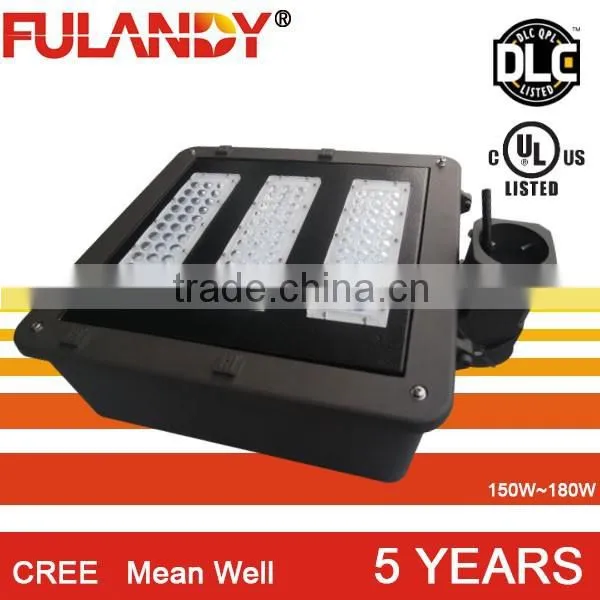 outdoor LED Shoe Box Light 120w 150w 180w 200w with DLC Certificate 5 years Warranty & MeanWell Driver & LED CHIP