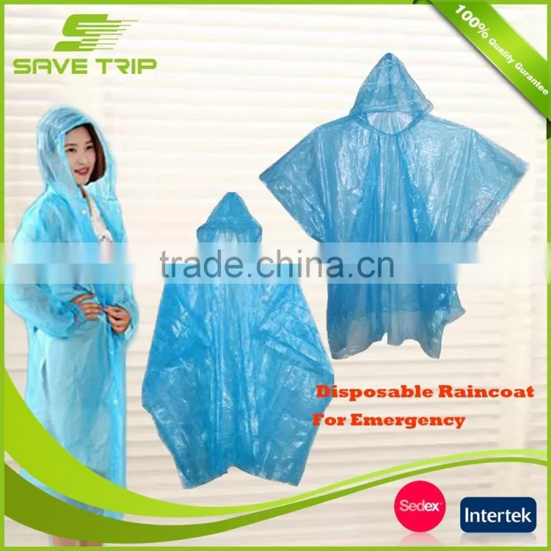 Wholesale free sample transparent PE fashional cheap prices disposable ladies raincoat