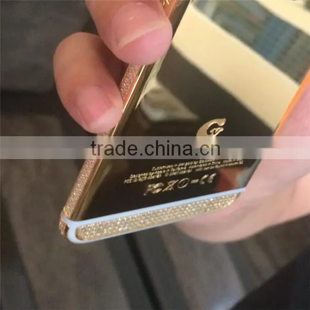 luxury housing for iphone 6 24k shiny gold edition(mirror gold housing)