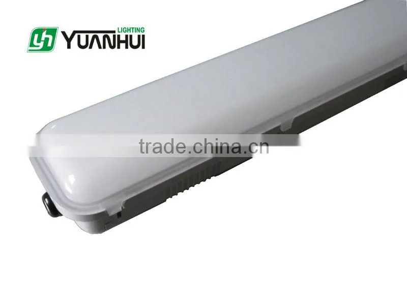 LED tri-proof light IP65, with opal, milky, frosted cover, with sensor