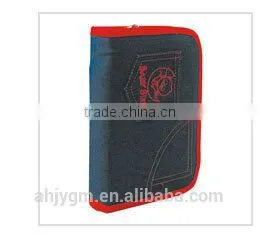 Cartoon Printing Stationery Set Satin Pencil Bag