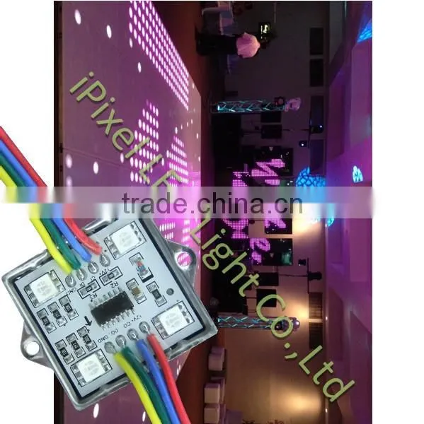 75mm SMD led ws2801 DC12v full color unique waterproof led panel