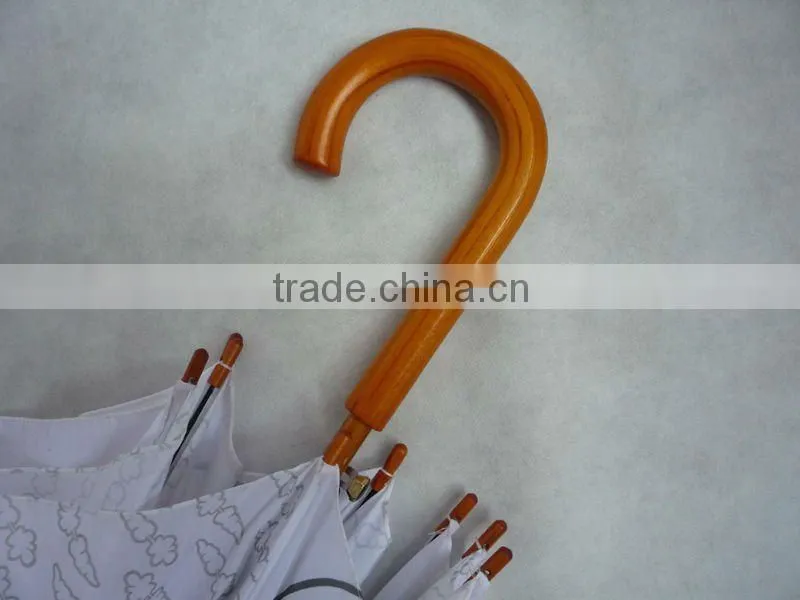 Rain or promotional straight bamboo umbrella