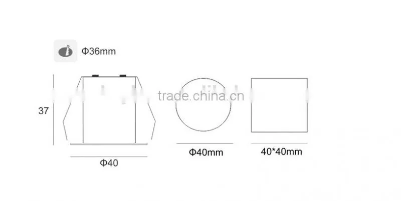 Small Light Kitchen Use Led Downlight 3w TEC002S3WQ2