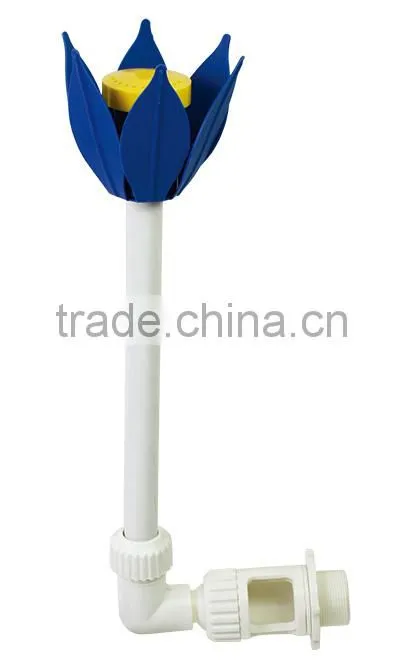 Small Flower Garden Water Fountain P1942 w/ Adaptor, Plastic Swimming Pool Decoration