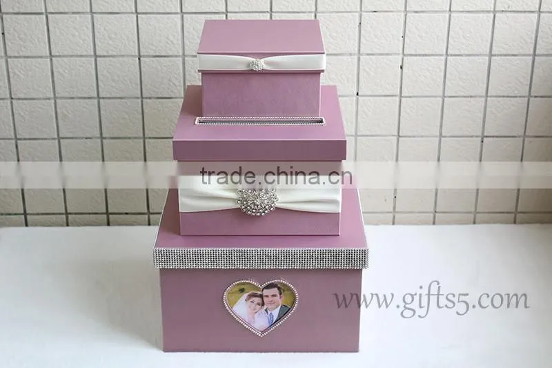 Specail handmade wedding card holders with photo frame in handmade