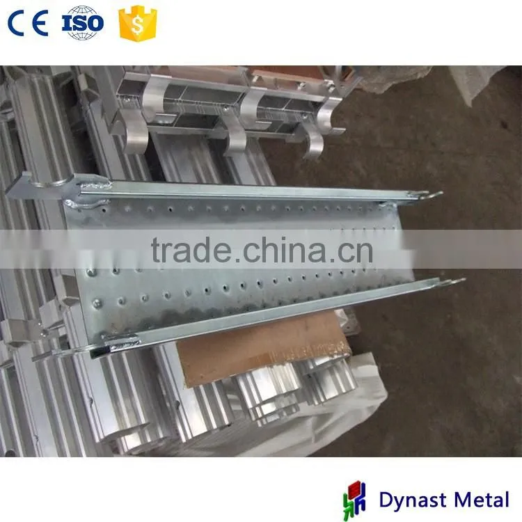 used for types of cuplock system 9 inch width Q235 hot dip galvanized scaffolding walkboard steel plank