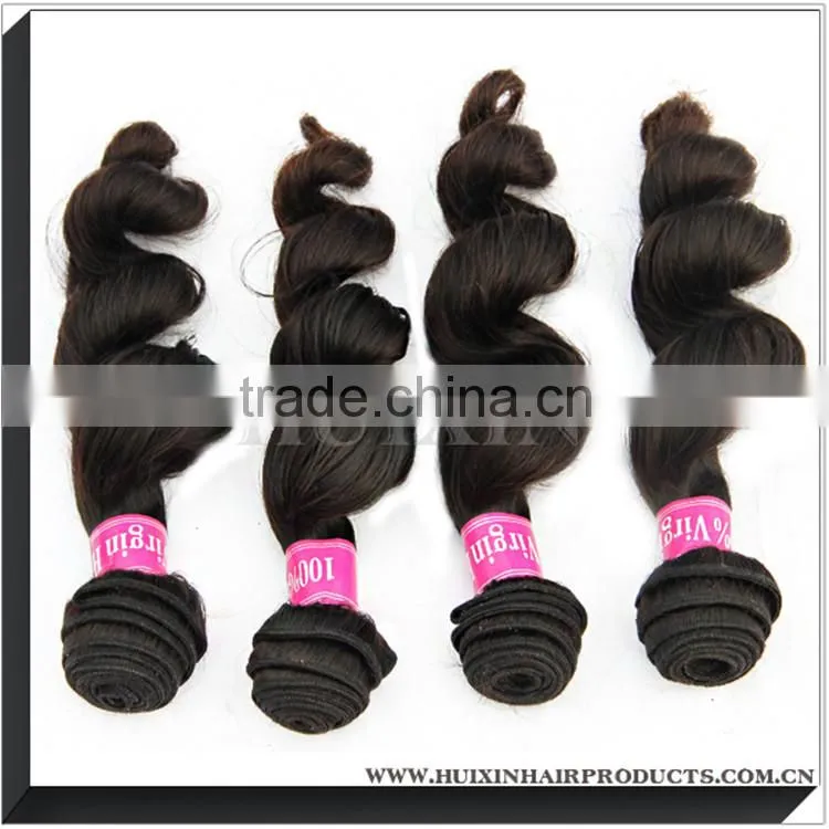 Unprocessed 100 raw natural loose wave peruvian virgin hair