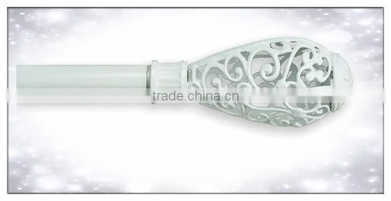 Hangzhou Lex With Cuff 1 inch 4 Foot Smooth Complete Drapery Rod Set