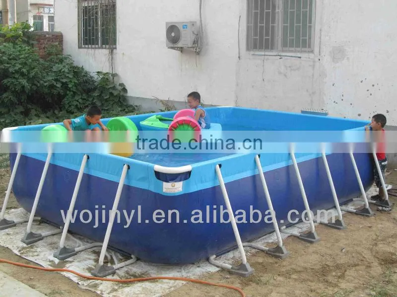 Children amusement park outdoor water pool/hot water inflatable pool/best selling paddle boat pool