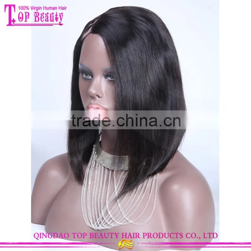 100% Human Hair U Part Wig Black Women Natural Wigs And Hairpieces