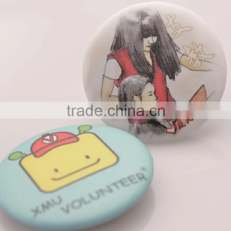 Custom tinplate badge button