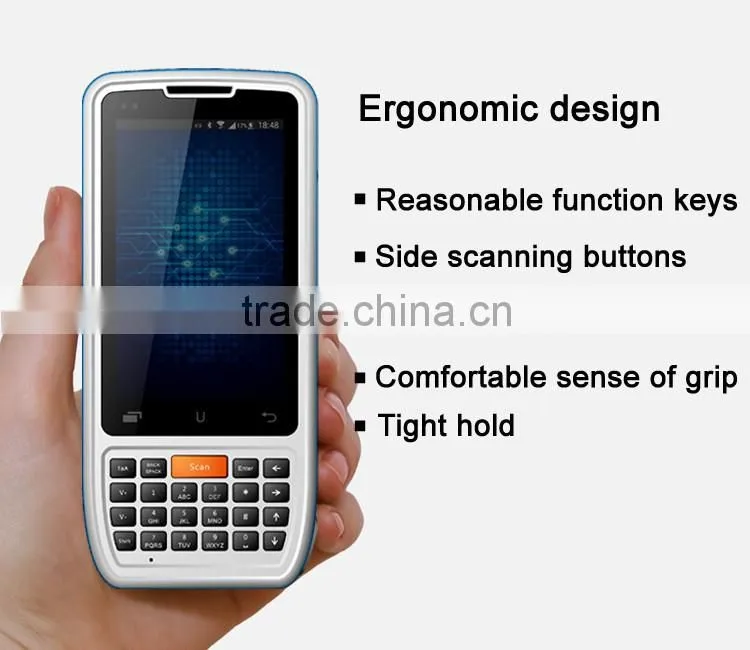 The first 4G LTE date collect industrial handheld android with NFC barcode scanner