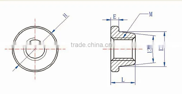Flange nut, CNC machine flange nut