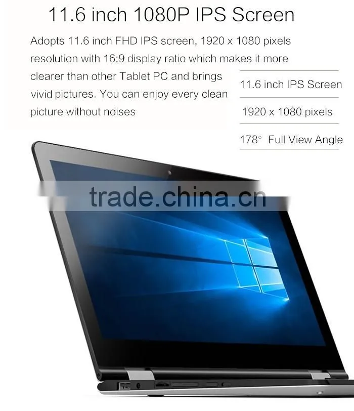 Onda oBOOK 11 Ultrabook Laptop 11.6 inch Win 10 + Android 5.0 Intel Cherry Trail Z8300 64bit Quad Core 1.44GHz 4GB RAM 64GB