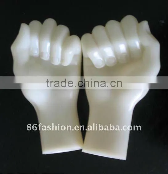 smooth plastic clench hand model