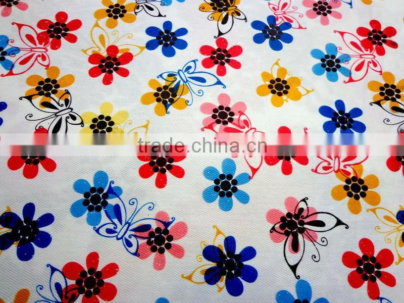 Cotton Stretch Printed Denim Jeans Fabric Model. 2m1327